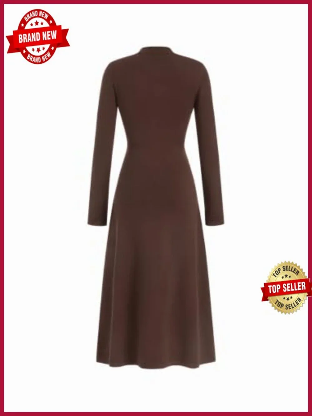 Turtleneck Sweater Dress Maxi Long Sleeve Tie Waist Work Dress